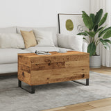 Table basse vieux bois 90x44,5x45 cm bois d'ingénierie