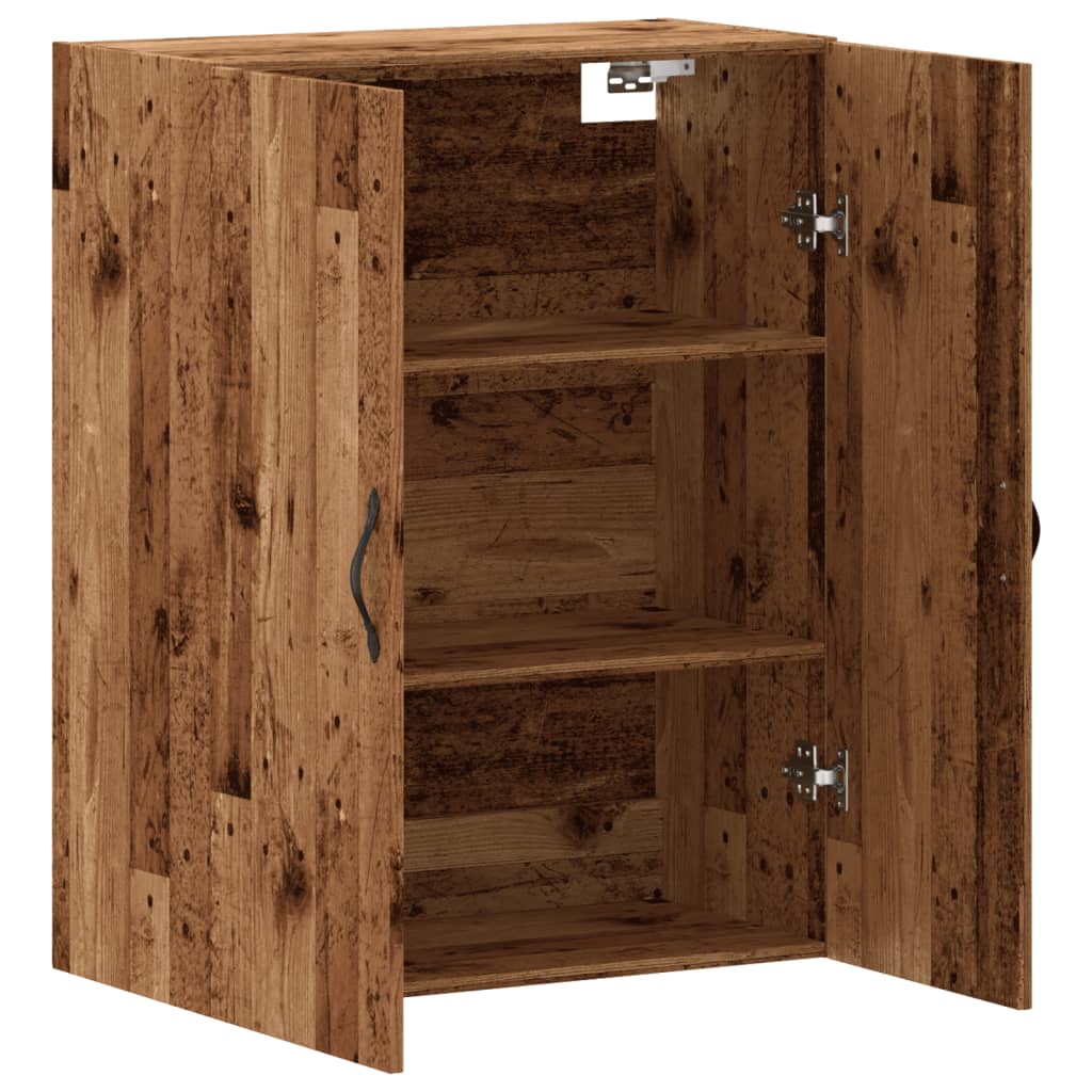 Wall cabinet old wood 69.5x34x90 cm engineered wood