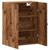 Wall cabinet old wood 69.5x34x90 cm engineered wood