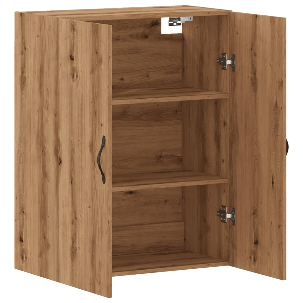 Handgefertigter Wandschrank aus Eichenholz, 69,5 x 34 x 90 cm, Holzwerkstoff