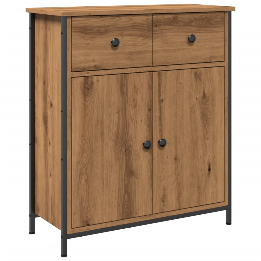 Handgefertigtes Sideboard aus Eichenholz, 70 x 30 x 80 cm, Holzwerkstoff