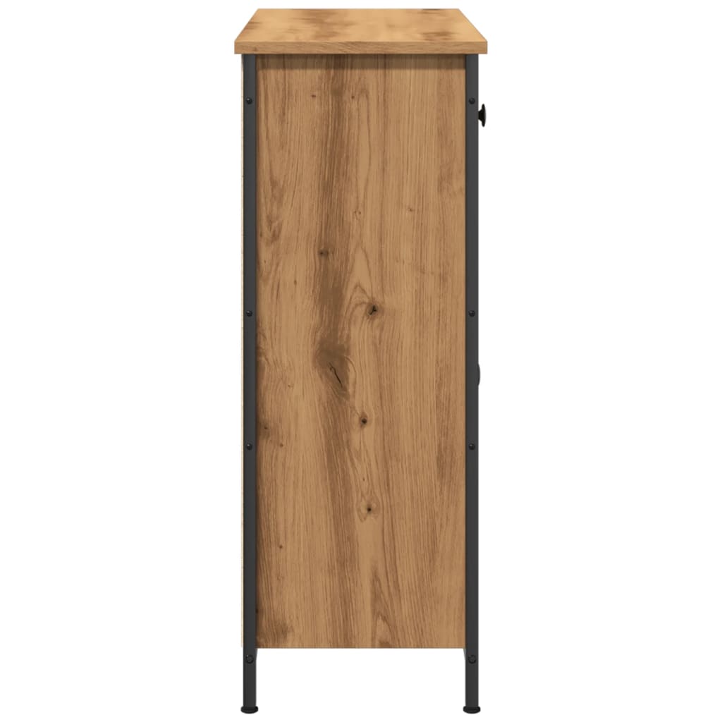 Handgefertigtes Sideboard aus Eichenholz, 70 x 30 x 80 cm, Holzwerkstoff