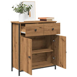 Handgefertigtes Sideboard aus Eichenholz, 70 x 30 x 80 cm, Holzwerkstoff