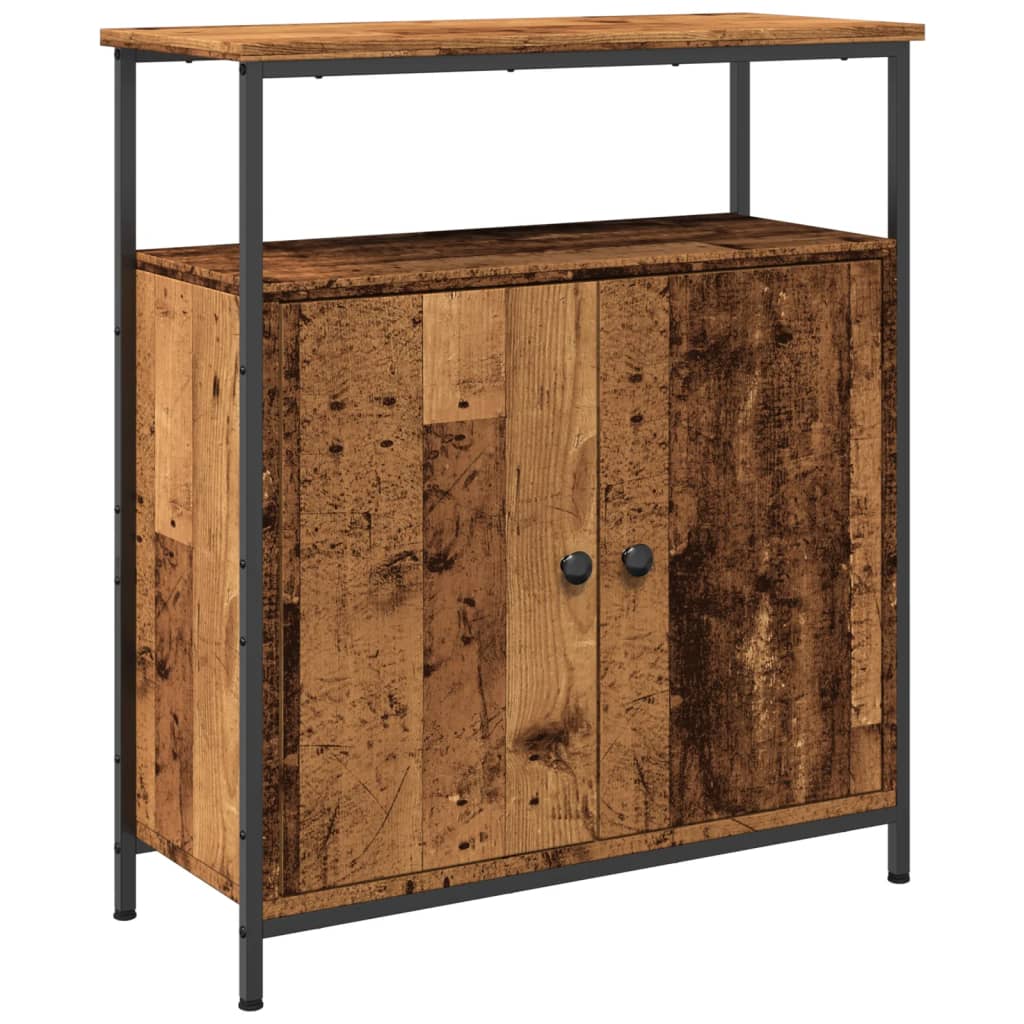 Buffet vieux bois 70x30x80 cm bois d'ingénierie