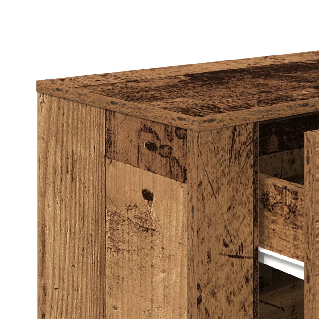 Buffet vieux bois 80x33x70 cm bois d'ingénierie