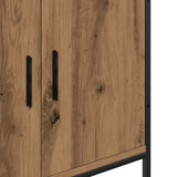 Armoire lavabo chêne artisanal 60x30x60 cm bois d'ingénierie