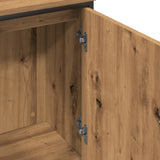 Handgefertigter Waschbeckenschrank aus Eichenholz, 80 x 30 x 60 cm, Holzwerkstoff