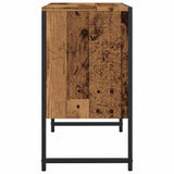 Armoire lavabo de salle de bain vieux bois 60x33x60 cm