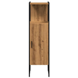 Armoire de salle de bain chêne artisanal 33x33x120,5 cm