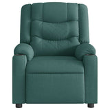 Fauteuil inclinable Vert foncé Tissu