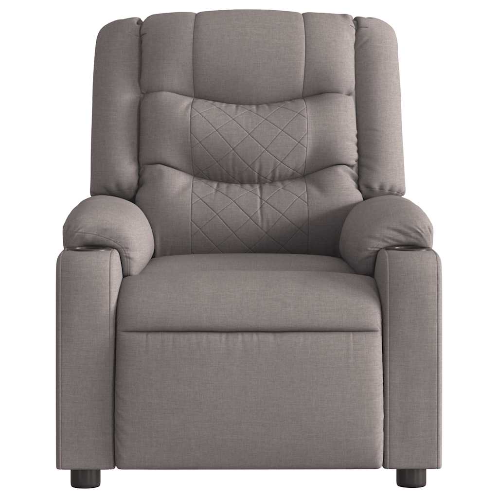 Fauteuil inclinable Taupe Tissu