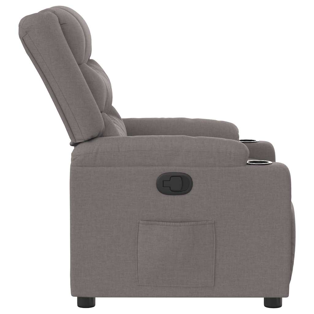 Fauteuil inclinable Taupe Tissu