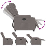 Fauteuil inclinable Taupe Tissu