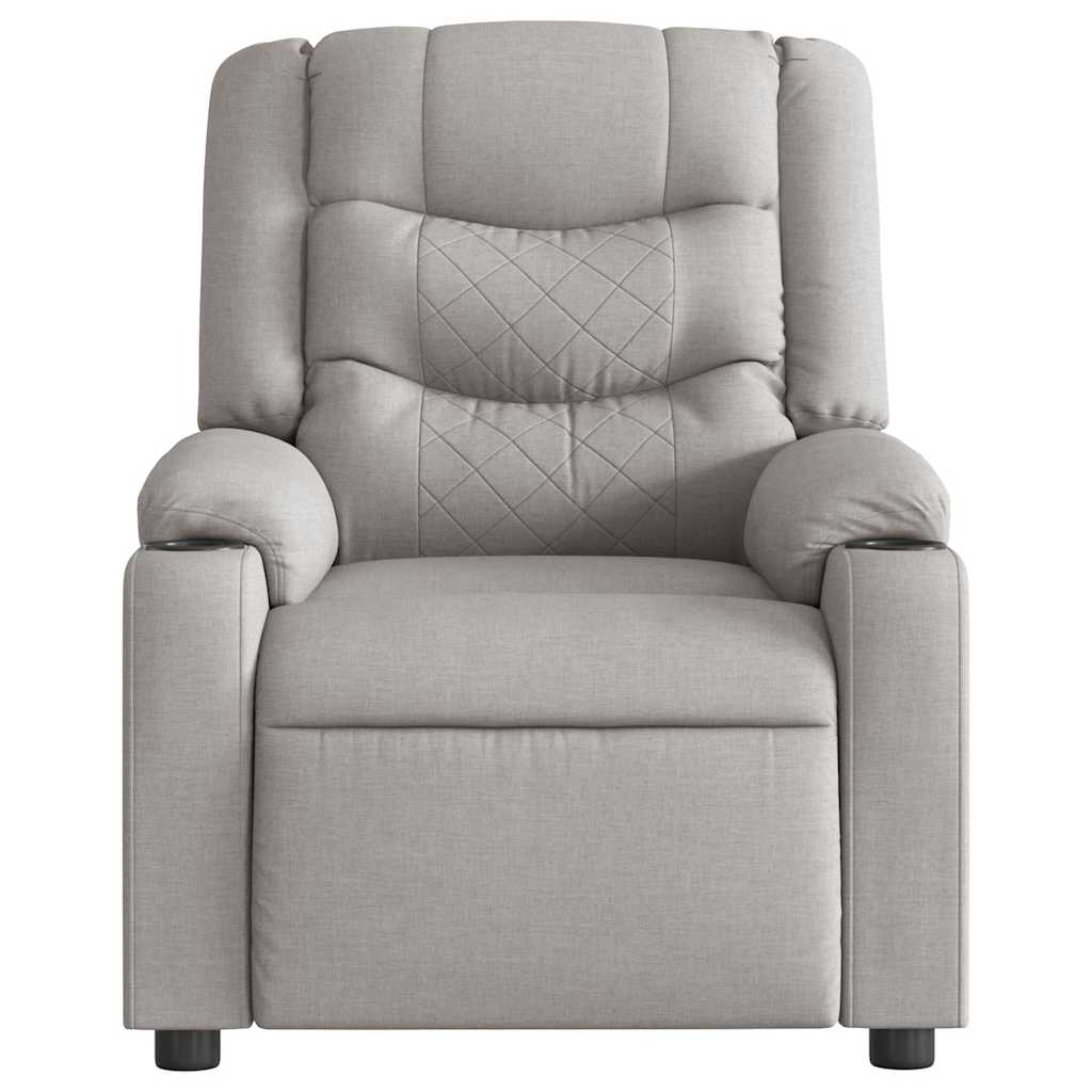 Fauteuil inclinable gris nuage tissu