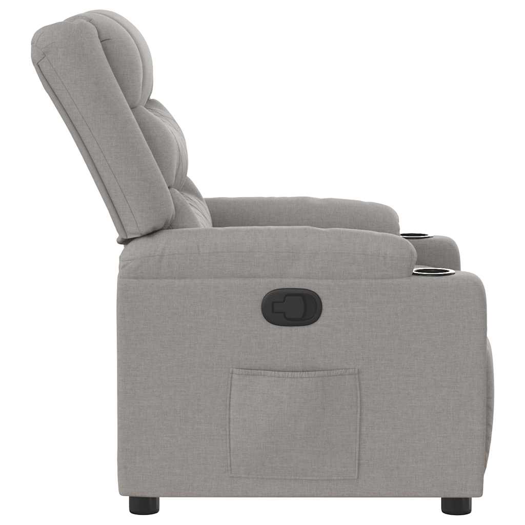 Fauteuil inclinable gris nuage tissu