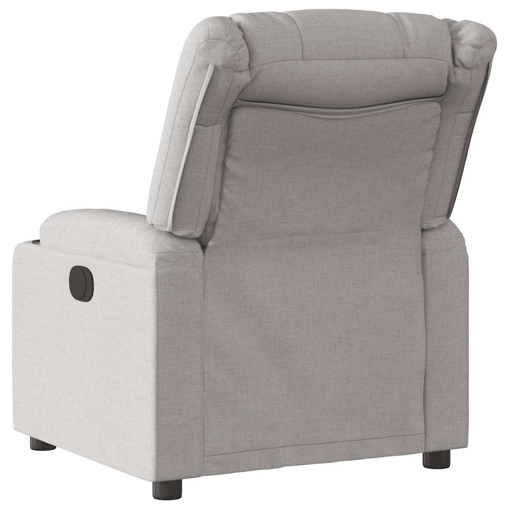 Fauteuil inclinable gris nuage tissu