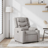 Fauteuil inclinable gris nuage tissu