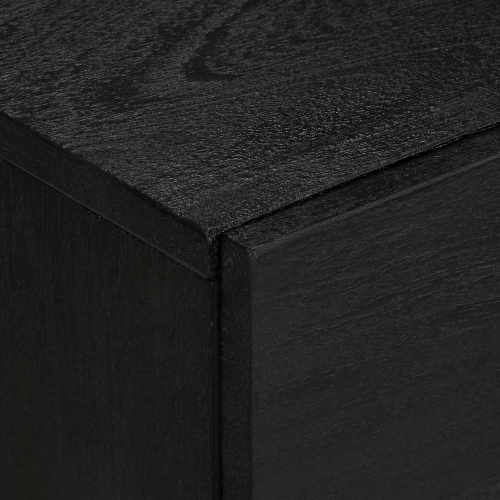 Buffet noir 40x33x75 cm bois d'ingénierie