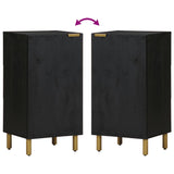 Schwarzes Sideboard 40x33x75 cm aus Holzwerkstoff