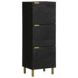 Schwarzes Sideboard 40x33x110 cm aus Holzwerkstoff