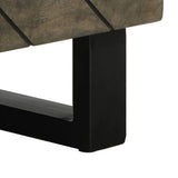 Table basse noir 80x50x40 cm bois massif de manguier