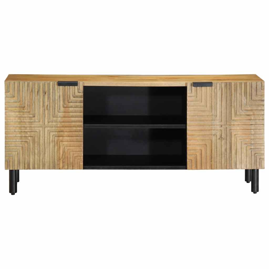 Meuble TV marron 105x33x46 cm Bois massif de manguier