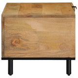 Table basse marron 80x50x40 cm bois de manguier massif