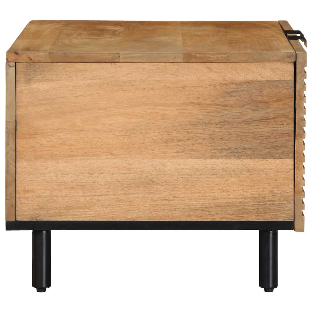 Table basse marron 80x50x40 cm bois de manguier massif