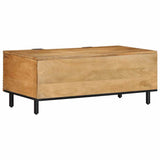 Table basse marron 100x54x40 cm bois massif de manguier