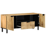 Meuble TV marron 105x33x46 cm Bois massif de manguier