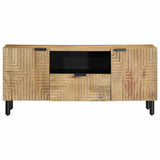 Meuble TV marron 105x33x46 cm Bois massif de manguier