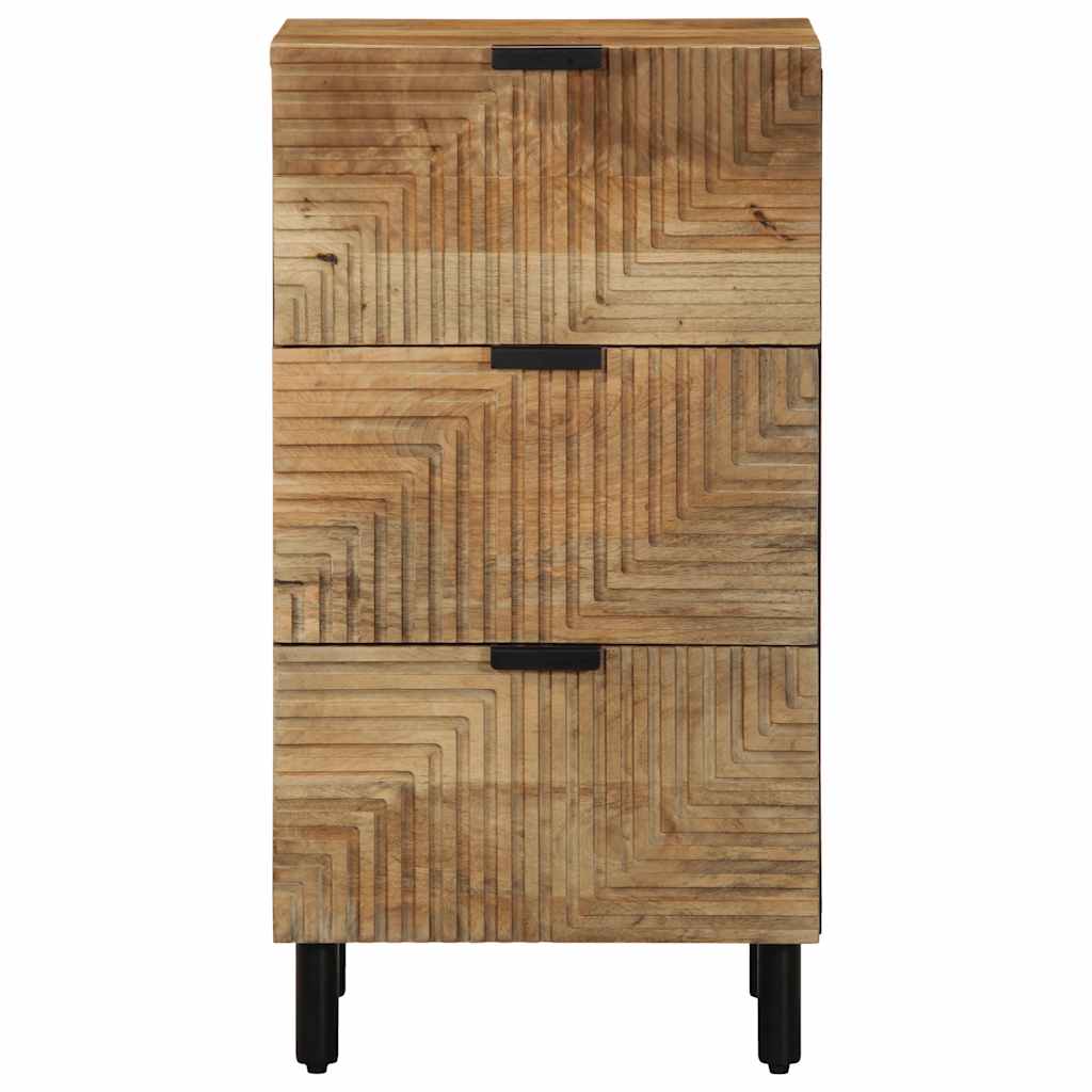 Buffet marron 40x33x75 cm bois massif de manguier