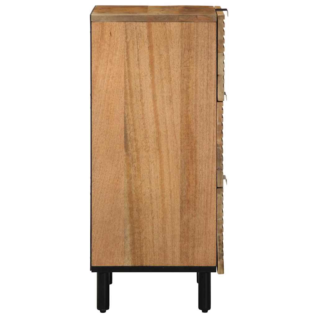 Buffet marron 40x33x75 cm bois massif de manguier