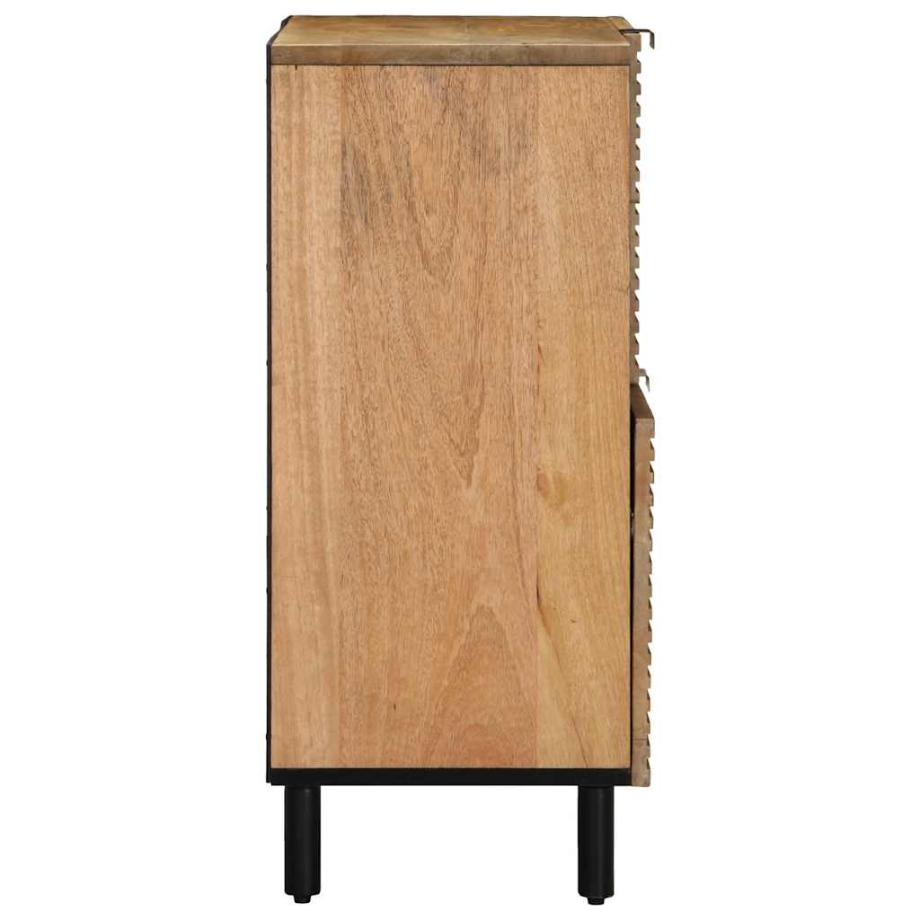 Buffet marron 80x33x75 cm bois massif de manguier