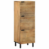 Buffet marron 40x33x110 cm bois de manguier massif