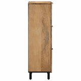 Buffet marron 40x33x110 cm bois de manguier massif