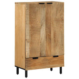 Buffet marron 60x33x100 cm bois de manguier massif