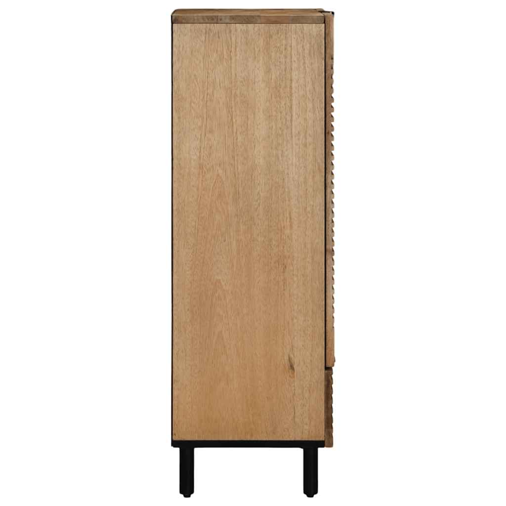 Buffet marron 60x33x100 cm bois de manguier massif