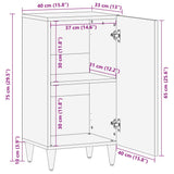 Buffet 40x33x75 cm bois massif de manguier