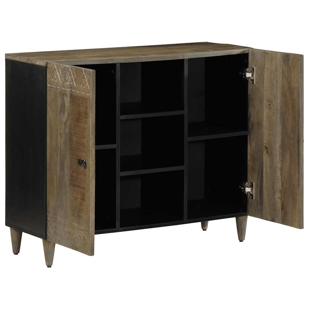 Buffet 90x33x75 cm bois massif de manguier