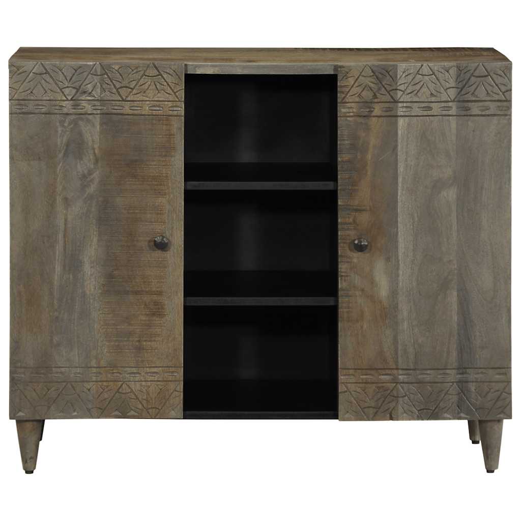 Buffet 90x33x75 cm bois massif de manguier