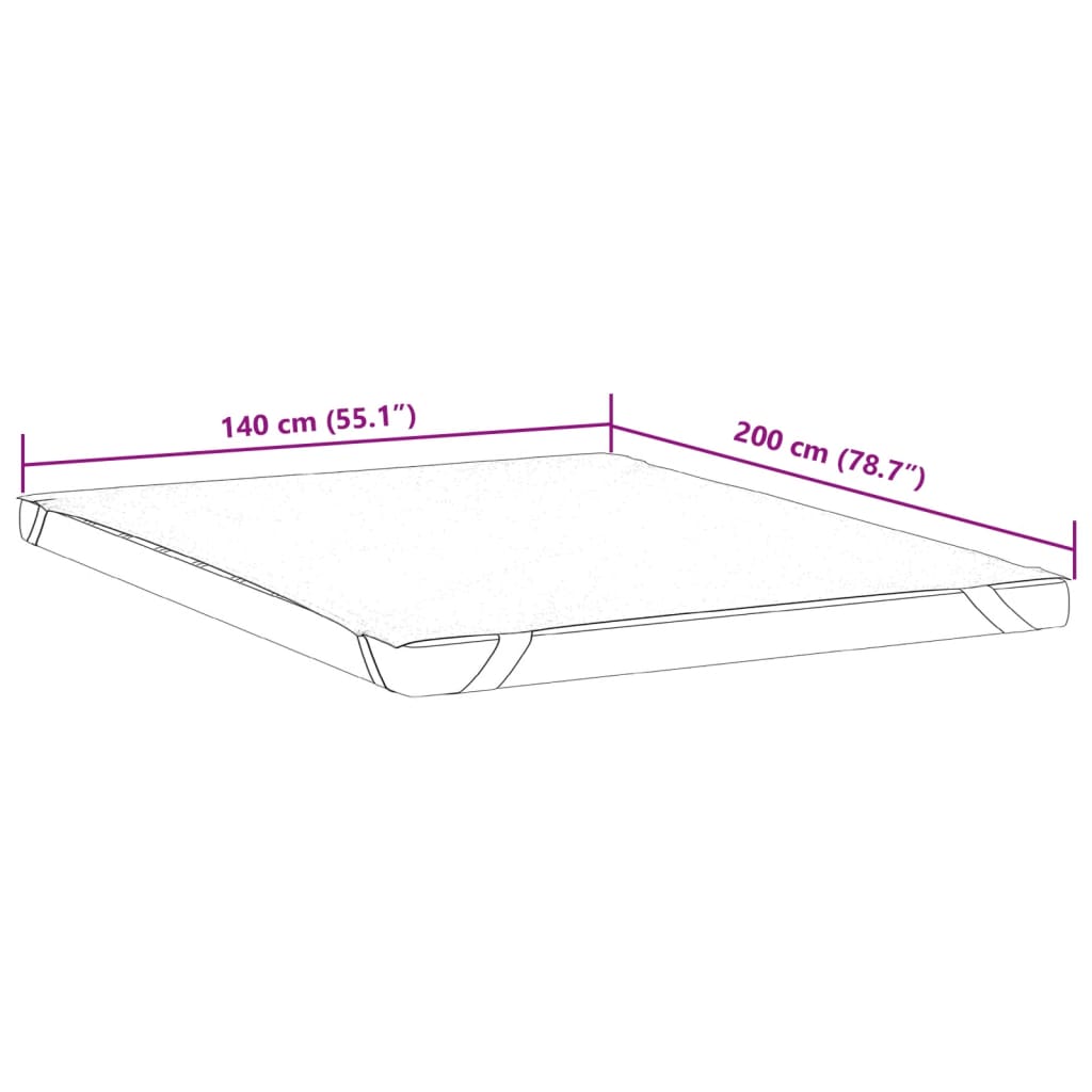 Protège-matelas blanc 140x200 cm imperméable