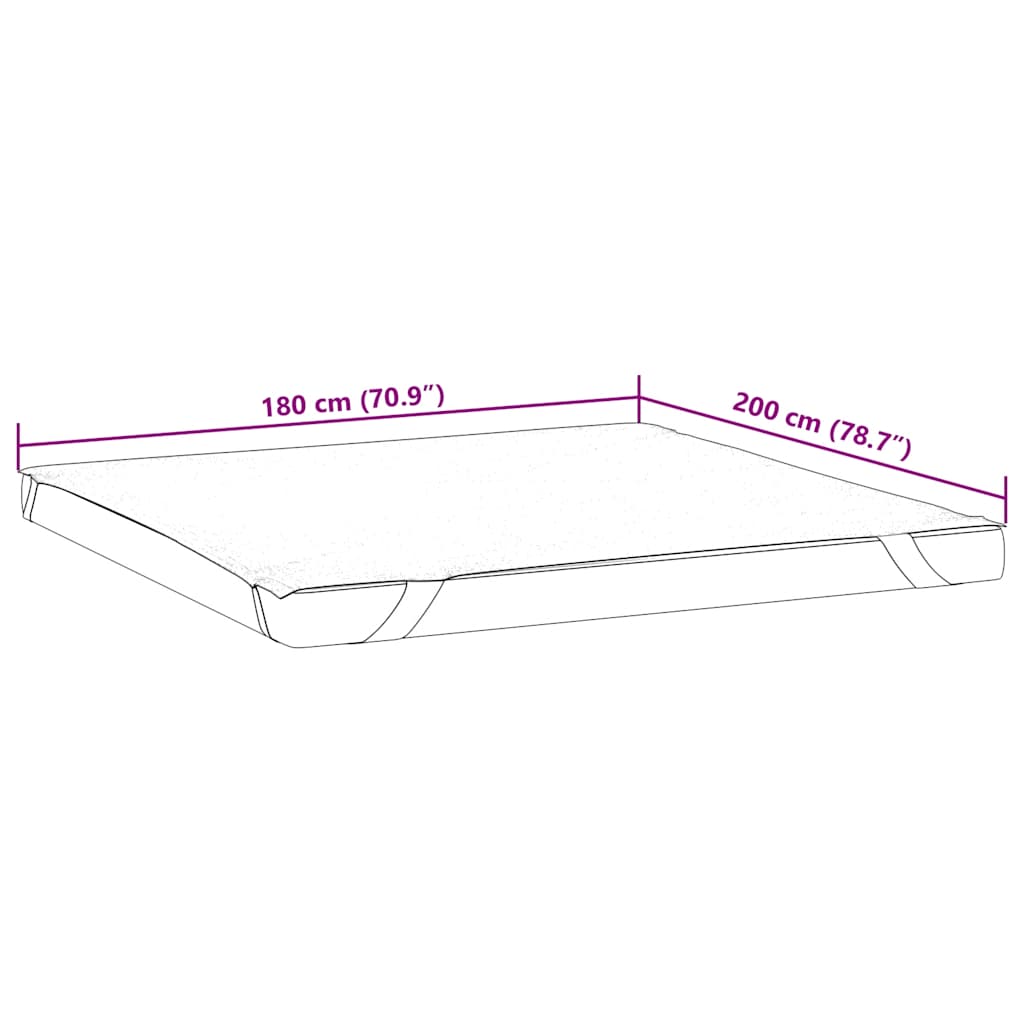 Weißer Matratzenschoner 180x200 cm wasserdicht