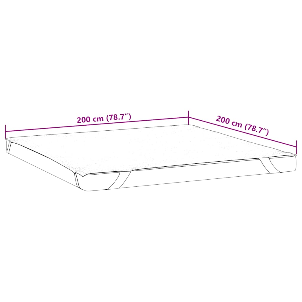 Weißer Matratzenschoner 200x200 cm wasserdicht