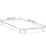 Protège-matelas blanc 100x220 cm imperméable