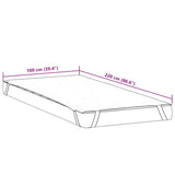 Protège-matelas blanc 100x220 cm imperméable