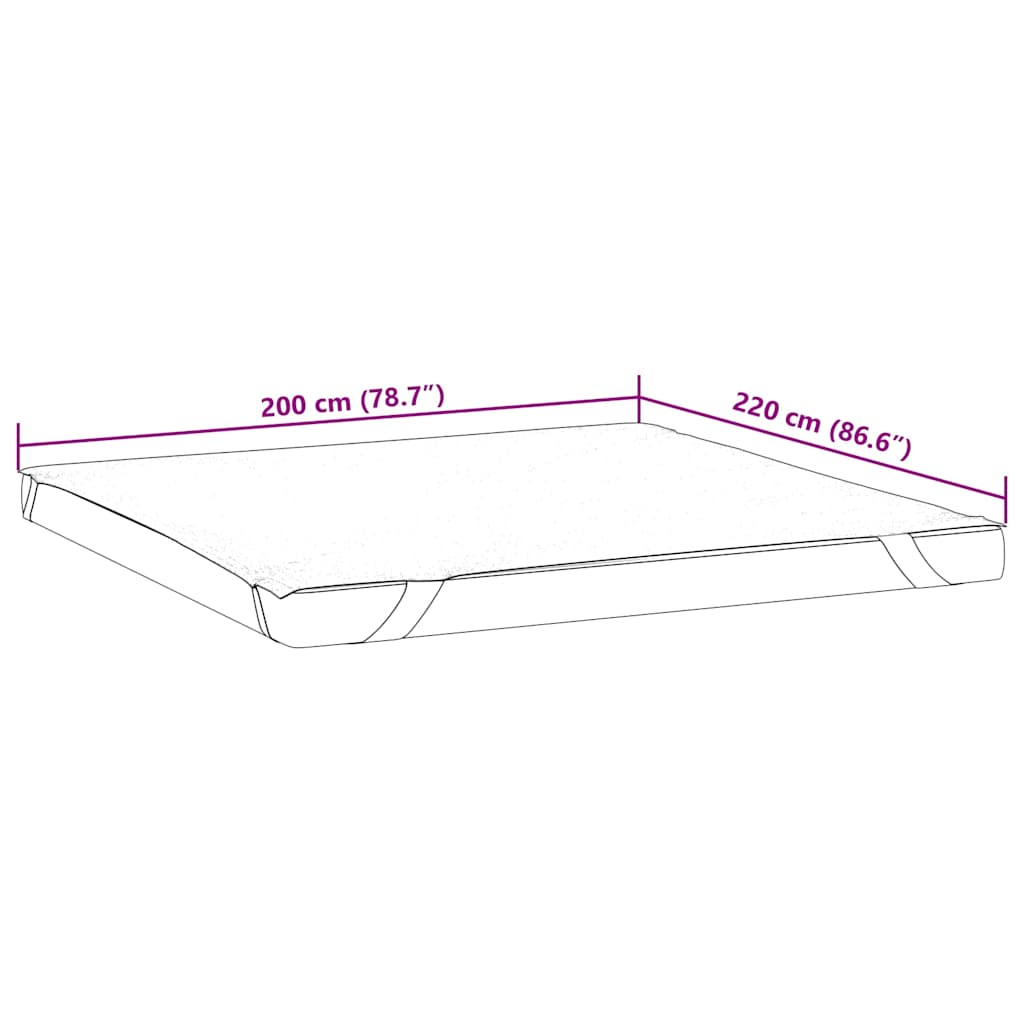 Protège-matelas blanc 200x220 cm imperméable