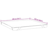 Protège-matelas blanc 200x220 cm imperméable