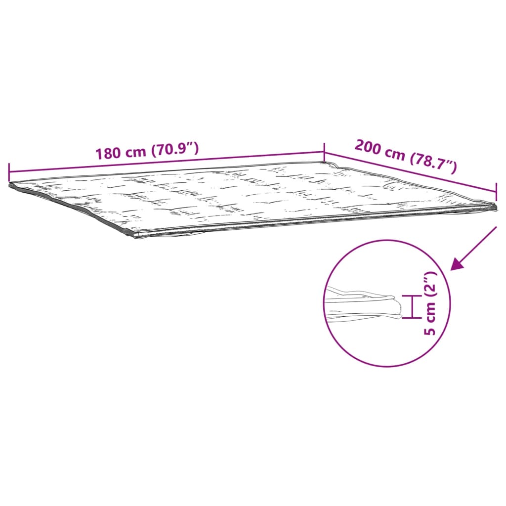 Protège-matelas blanc 180x200 cm