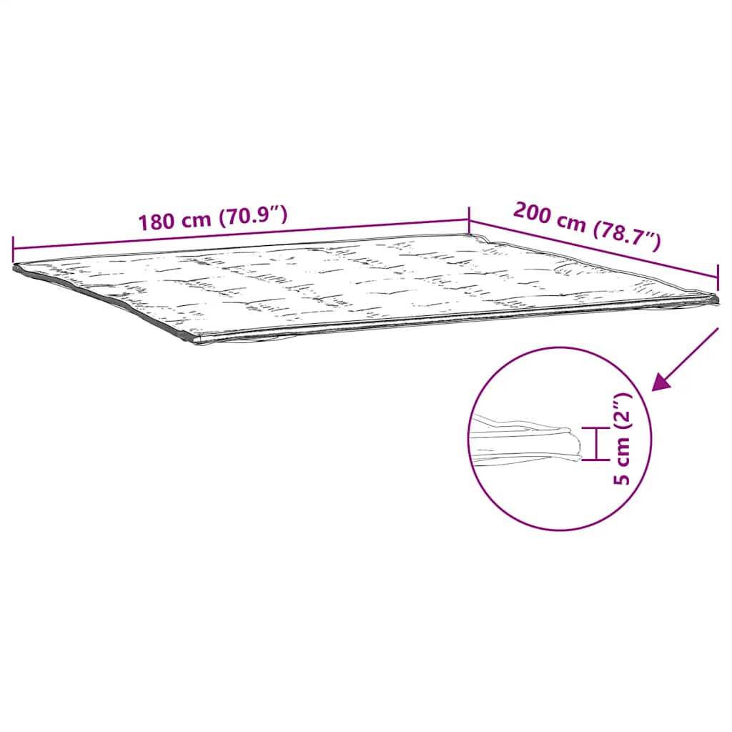 Protège-matelas blanc 180x200 cm